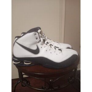 NIKE Shox Elite Flight White/Blue Men 10.5 Basketball Shoes 324826-142